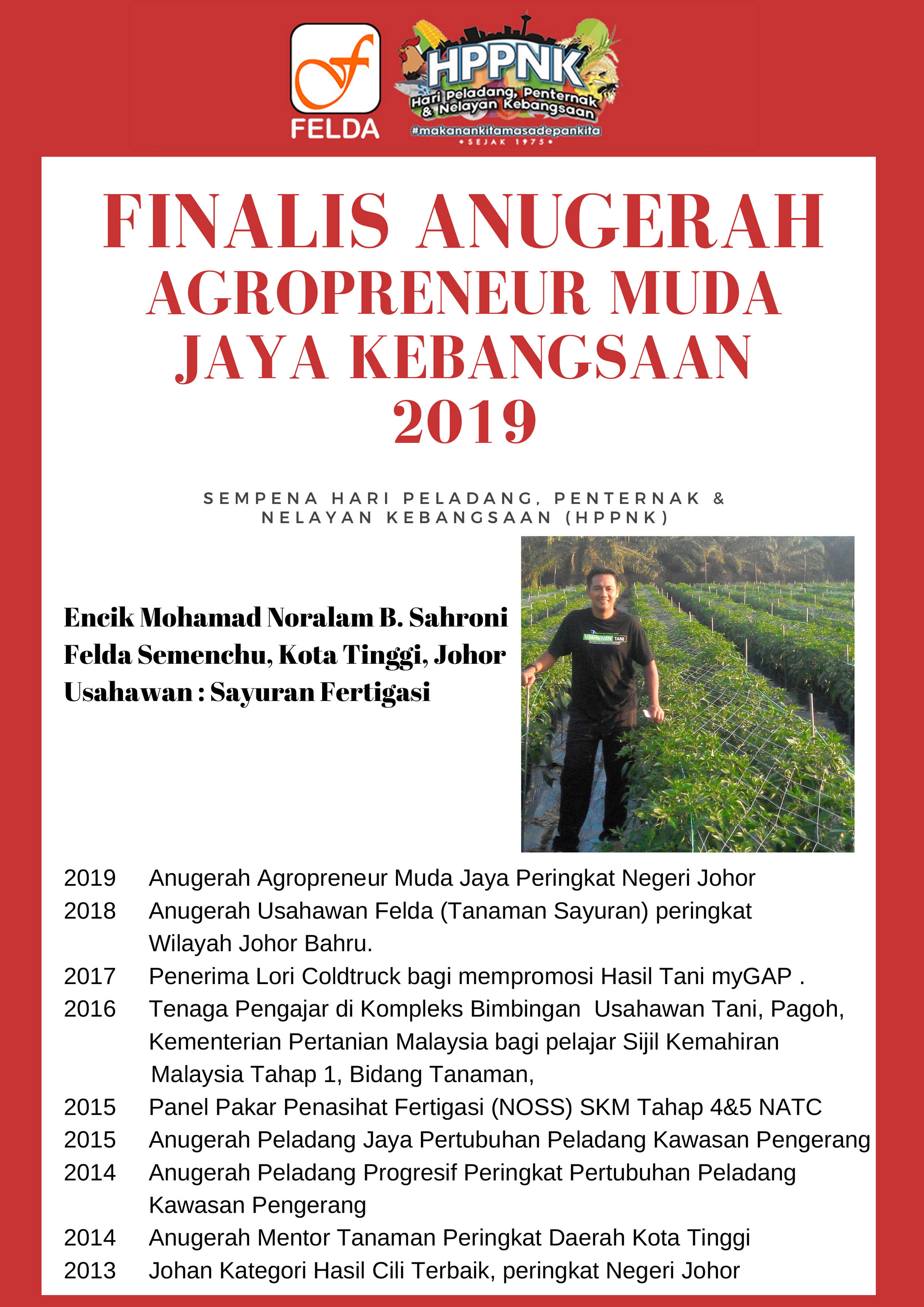 Anugerah Agropreneur Muda Jaya Kebangsaan 2019
