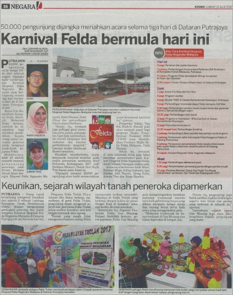 Karnival FELDA Bermula Hari Ini