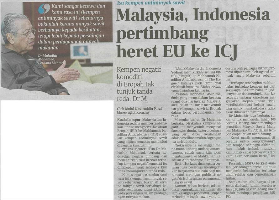 malaysia indonesia pertimbang heret EU ke ICJ
