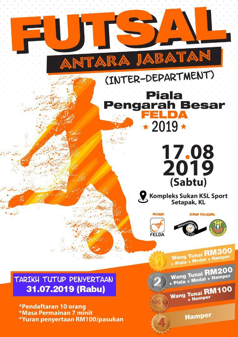 KEJOHANAN FUTSAL ANTARA JABATAN PIALA PENGARAH BESAR FELDA 2019