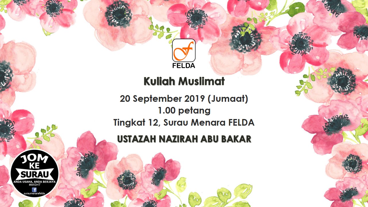 Kuliah Muslimat 20 Sept 2019