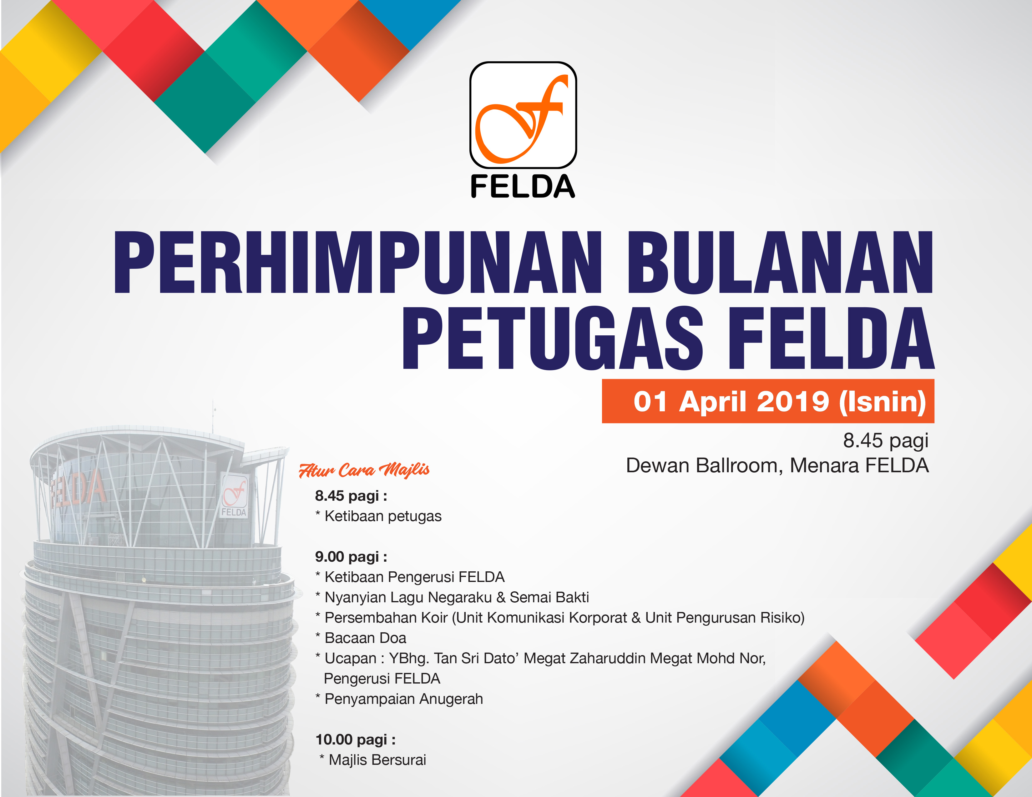 Pengumuman Perhimpunan Apr 2019