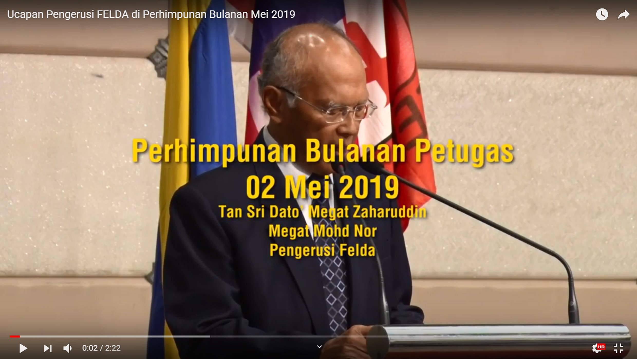 Ucapan Pengerusi FELDA
