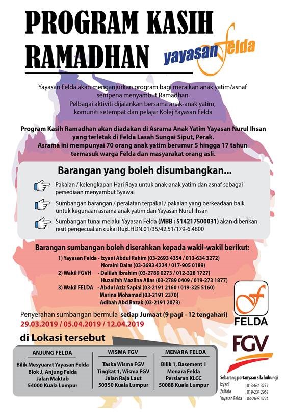 kami prihatin yayasan felda 2019