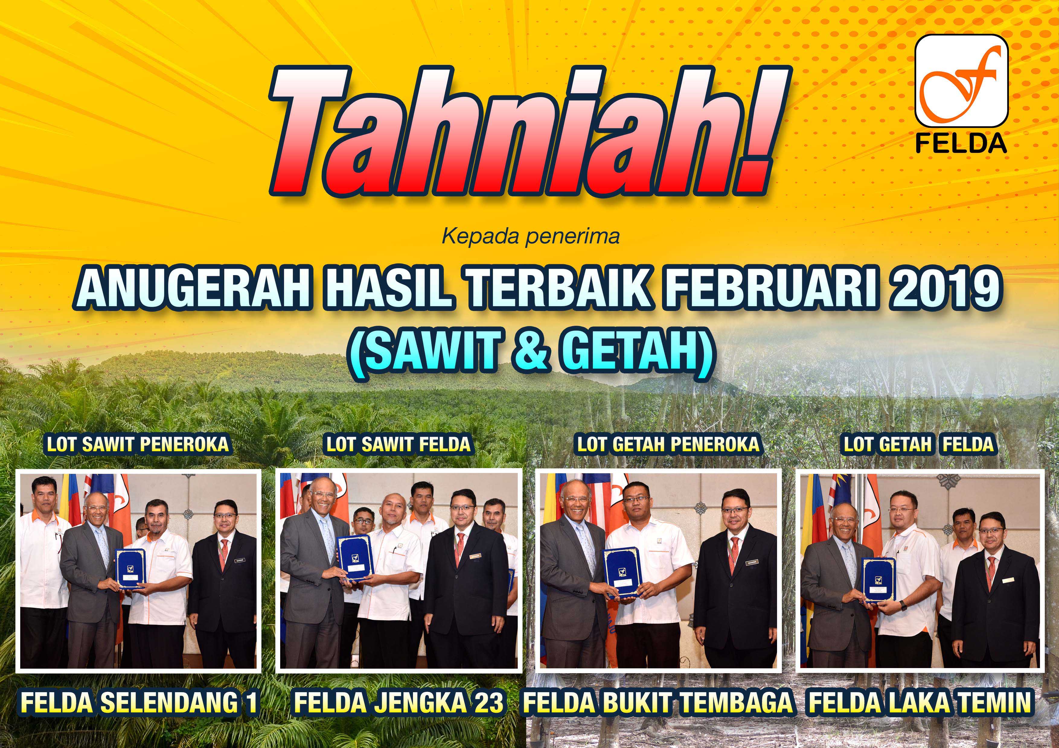 Anugerah hasil tertinggi feb 2019